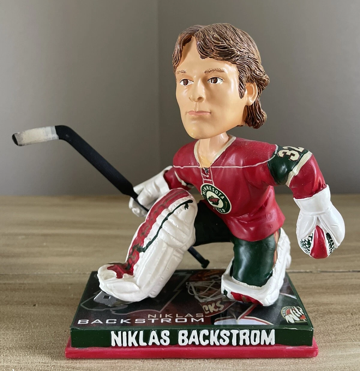 Niklas Backstrom Minnesota Wild 2009 NHL Photo Base Bobblehead